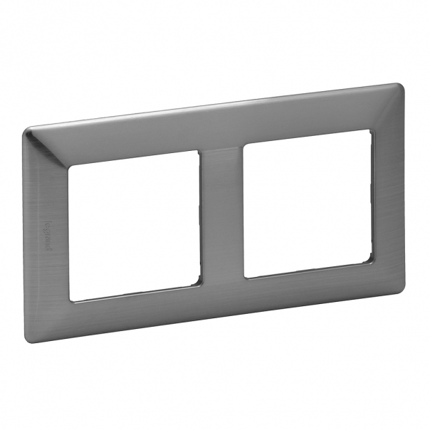 RAMKA PODWÓJNA STALOWY VALENA LIFE - 754152 - LEGRAND