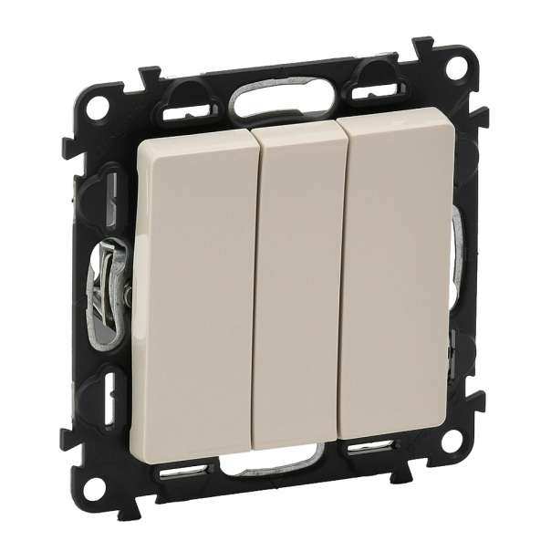 ŁĄCZNIK POTRÓJNY KREMOWY VALENA LIFE - 752203 - LEGRAND