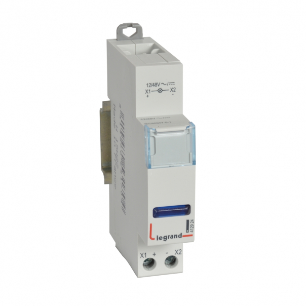 LAMPKA POJEDYNCZA LED NIEBIESKA 12/48V - 412924 - LEGRAND