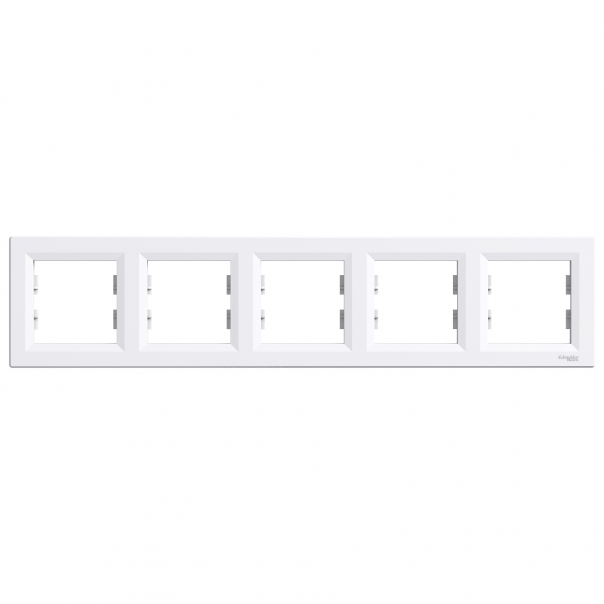 RAMKA PIĘCIOKROTNA POZIOMA BIAŁY ASFORA - EPH5800521 - SCHNEIDER ELECTRIC