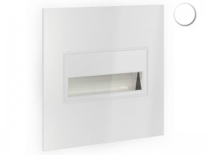 OPRAWKA ŚCIENNA PUNKTOWA P/T 0.6W IP44 14V DC BIAŁA BAR. B.ZIMNA SONA Z.RAM. KWAD. 14-211-51 - LED11421151 - ZAMEL