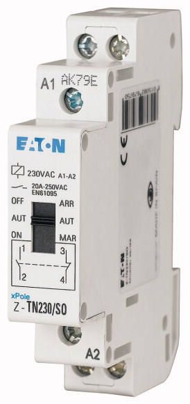 PRZEKAŹNIK INSTALACYJNY Z FUNKCJĄ WYBORU Z/AUT/W Z-TN230/1S1O  - 267975 - EATON