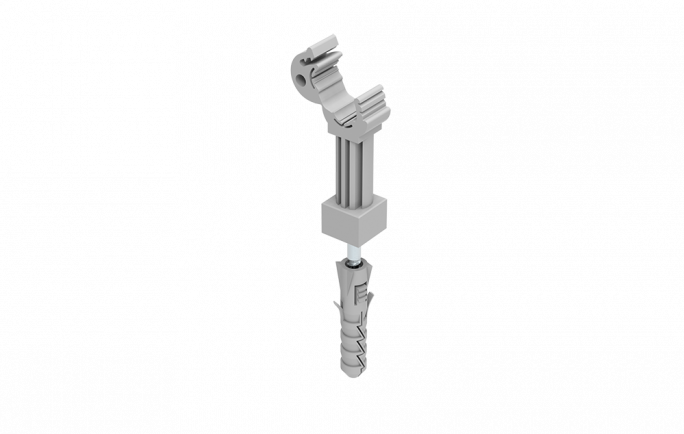 UCHWYT Z KOŁKIEM ŚREDNICA 10 MM Z PLASTIKIEM. - 91220101 - ELKO-BIS