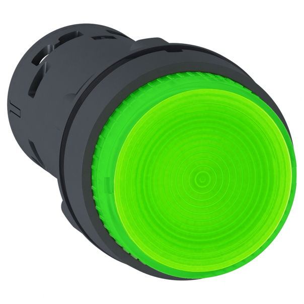 PRZYCISK WYSTAJĄCY SAMOPOWROTNY BEZ OZNACZENIA LED 230V ZIELONY - XB7NW33M1 - SCHNEIDER ELECTRIC