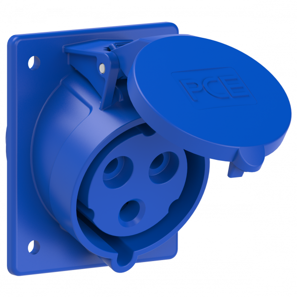 GNIAZDO TABLICOWE SKOŚNE TWIST  32A 230V 2P+Z 80x97mm  - 423-6 - PCE