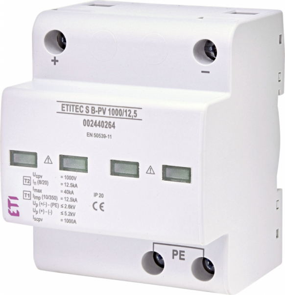 OGRANICZNIK PRZEPIĘĆ DC T1 (B) - DO SYSTEMÓW PV ETITEC S B-PV 1000/12,5 - 002440264 - ETI
