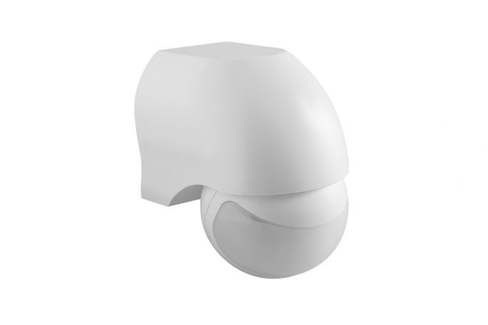 CZUJNIK RUCHU PIR CR-11 MAX 1200W 180&deg; ZASIĘG 2-8M IP20 N/T BIAŁY - CR-CR1100-00 - GTV