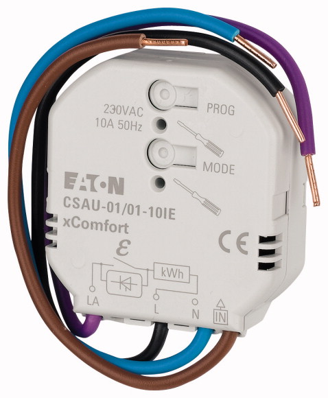 ODBIORNIK STERUJĄCY 10A Z WEJCIEM BINARNYM I POMIAREM ENERGII CSAU-01/01-10IE  - 172939 - EATON