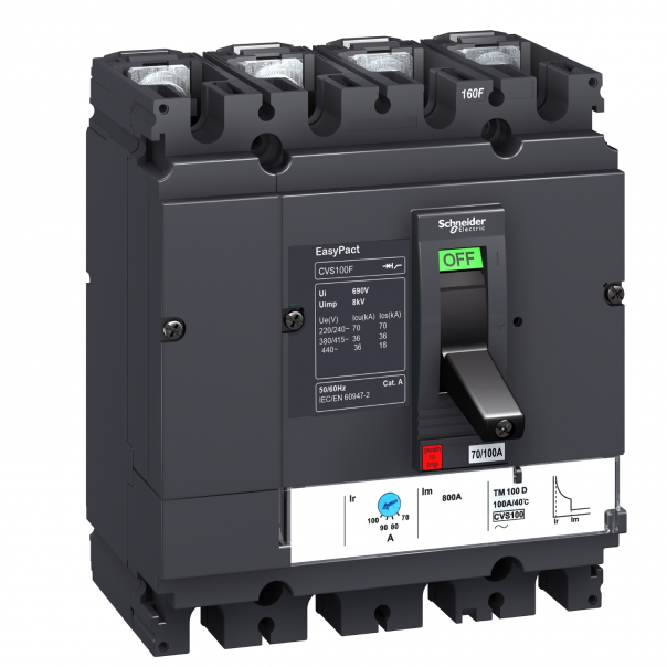 WYŁĄCZNIK EASYPACT CVS100F TMD 100A 4P 4D - LV510357 - SCHNEIDER ELECTRIC