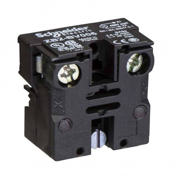 GNIAZDO LAMPKI DO KASETYT STERUJĄCEJ ZASILANIE DO 415V - ZB2BV006 - SCHNEIDER ELECTRIC