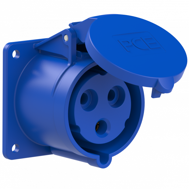 GNIAZDO TABLICOWE PROSTE TWIST  32A 230V 2P+Z 75x75mm  - 323-6f7 - PCE