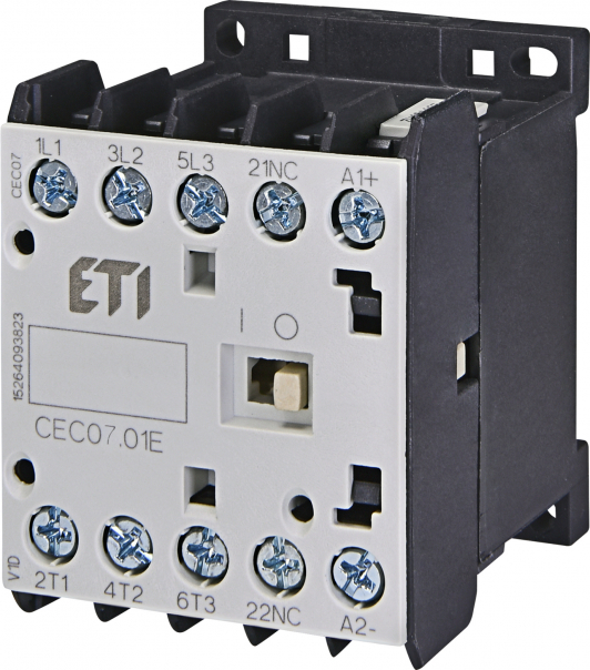 STYCZNIK SILNIKOWY MINIATUROWY CEC07.01-110V-50/60HZ - 004641059 - ETI