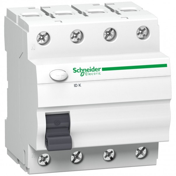 WYŁĄCZNIK NADPRĄDOWY A 63A 4 BIEGUNOWY CHARAKTERYSTYKA A IDK - A9Z04463 - SCHNEIDER ELECTRIC