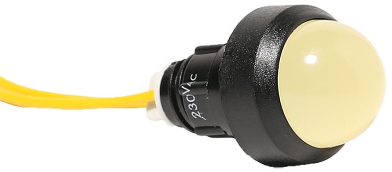LAMPKA SYGNALIZACYJNA LED D=20MM ŻÓŁTA 230V AC LS LED 20 Y 230AC - 004770818 - ETI