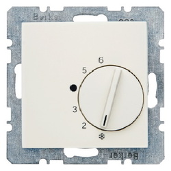 REGULATOR TEMPERATURY POMIESZCZENIA Z ZESTYKIEM ZMIENNYM I ELEMENTEM CENTRALNYM KREMOWY B.KWADRAT - 20268982 - HAGER