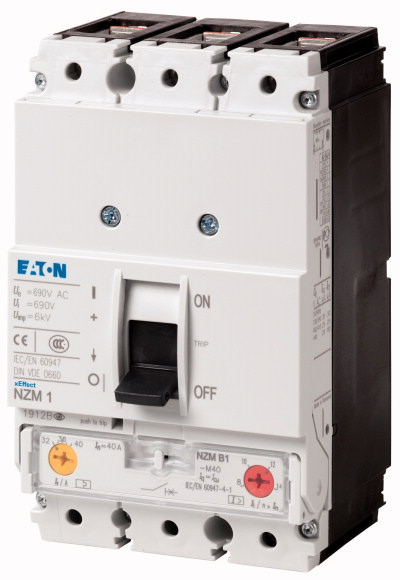 WYŁĄCZNIK MOCY 63A 3-POLOWY ZABEZPIECZENIE SILNIKA NZMN1-M63  - 265720 - EATON