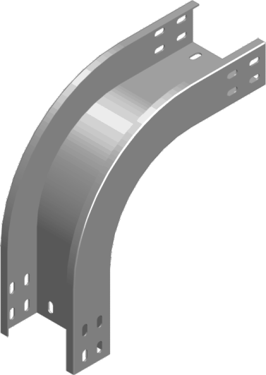 Łuk zewnętrzny 90&deg; LZZC50H50 2,00 mm - 351505 - BAKS