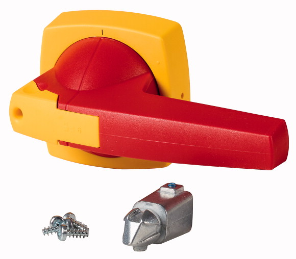DŹWIGNIA NAPĘDU MONTAŻ NA DRZWI TYPD/P CZERWONO/ŻÓŁTA 10MM K3KDR/P  - 1818096 - EATON