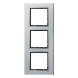 RAMKA POTRÓJNA SZKLANA ALUMINIOWY B.7 - 10136414 - HAGER