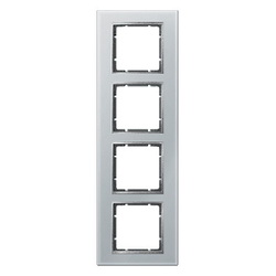 RAMKA POCZWÓRNA SZKLANA ALUMINIOWY B.7 - 10146414 - HAGER
