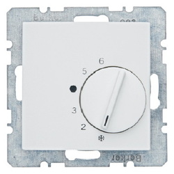 REGULATOR TEMPERATURY POMIESZCZENIA Z ZESTYKIEM ZMIENNYM I ELEMENTEM CENTRALNYM BIAŁY B.3/B.7 - 20261909 - HAGER