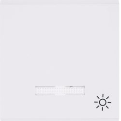 KLAWISZ KONTROLNY Z SYMBOLEM &bdquo;ŚWIATŁO" BIAŁY LUMINA 2 - WL6120 - HAGER