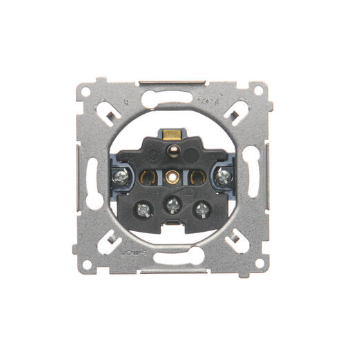 GNIAZDO POJEDYNCZE Z UZIEMIENIEM 2P+Z MECHANIZM ZACISKI ŚRUBOWE 16A 250V IP20 SIMON 54 - SGZ1M - KONTAKT SIMON