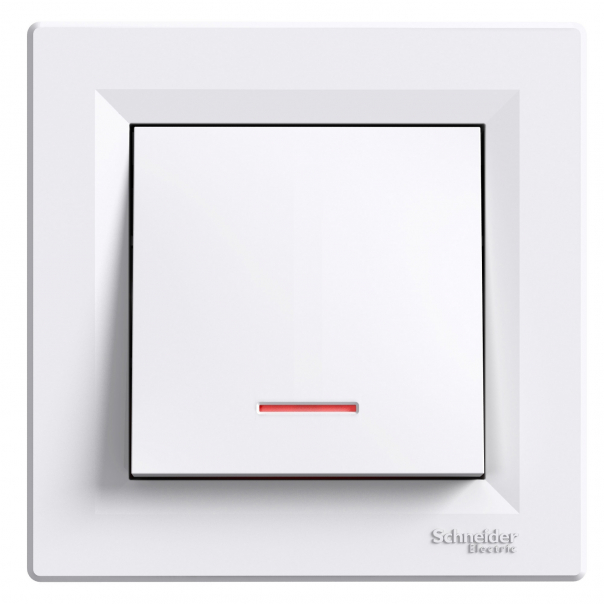 ŁĄCZNIK SCHODOWY Z PODŚWIETLENIEM BIAŁY ASFORA - EPH1500121 - SCHNEIDER ELECTRIC