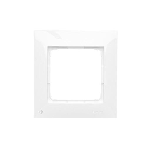 Ramka 1-krotna PREMIUM IP20 / IP44; antybakteryjny biały - DR1/AB11 - KONTAKT SIMON