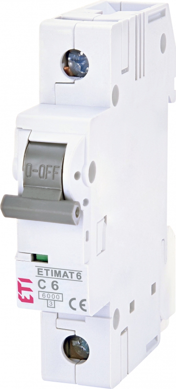 WYŁĄCZNIK NADPRĄDOWY ETIMAT 6 1P C6 - 002141512 - ETI