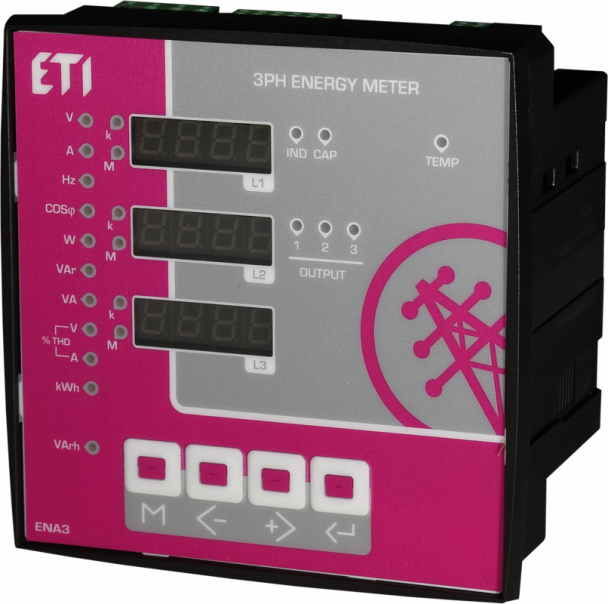 ANALIZATOR PARAMETRÓW SIECI 144X144 ENA3 - 004656578 - ETI