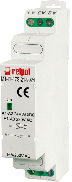 przekaźnik instalacyjny styk przełączny lub sterowanie 230VAC - 858805 - RELPOL