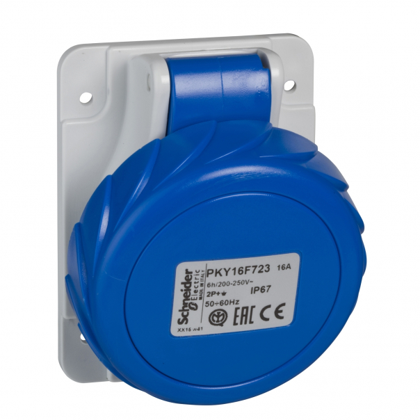 GNIAZDO 16A 2P-E 200-250V IP67 50-60HZ - PKY16F723 - SCHNEIDER ELECTRIC