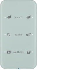 SENSOR DOTYKOWY POTRÓJNY KONFIGUROWALNY BIAŁY SZKŁO R.1  - 75143160 - HAGER