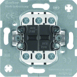 ŁĄCZNIK PODWÓJNY SCHODOWY UNIWERSALNY DWUKLAWISZOWY MECHANIZM ZACISKI ŚRUBOWE ONE.PLATFORM - 53303808 - HAGER