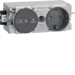 GNIAZDO SCHUKO PRZECIWPRZEPIĘCIOWE WAGO C-PROFIL ANTRACYT - GS12009011 - HAGER