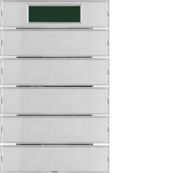 PRZYCISK PIĘCIOKROTNY Z REGULATOREM TEMPERATURY I WYŚWIETLACZEM ALU K.1  - 75665774 - HAGER