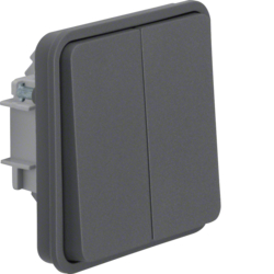 ŁĄCZNIK ŚWIECZNIKOWY WSPÓLNE ZACISKI WEJŚCIOWE IP55 SZARY W.1 - 30553515 - HAGER - BERKER