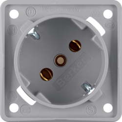 GNIAZDO SCHUKO 45&deg; MECHANIZM SZARY MAT INTEGRO FLOW  - 841852526 - HAGER