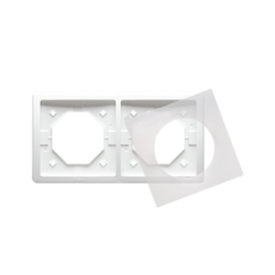 RAMKA PODWÓJNA IP44 BIAŁY BASIC - BMR2B/11 - KONTAKT SIMON
