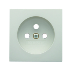 ELEMENT CENTRALNY DO GNIAZDA Z UZIEMIENIEM BIAŁY POŁYSK B.KWADRAT - 3963808999 - HAGER - BERKER