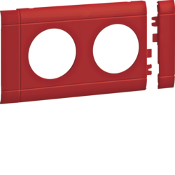 MASKOWNICA PODWÓJNA ABS BEZHALOGENOWE (HFR) CZERWONA - GB080203020 - HAGER