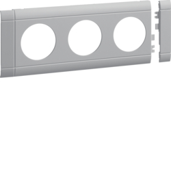 MASKOWNICA POTRÓJNA ABS BEZHALOGENOWE (HFR) JASNOSZARA - GB080307035 - HAGER