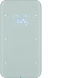 SENSOR DOTYKOWY PODWÓJNY Z REGULATOREM TEMPERATURY BIAŁY SZKŁO R.1 - 75642060 - HAGER