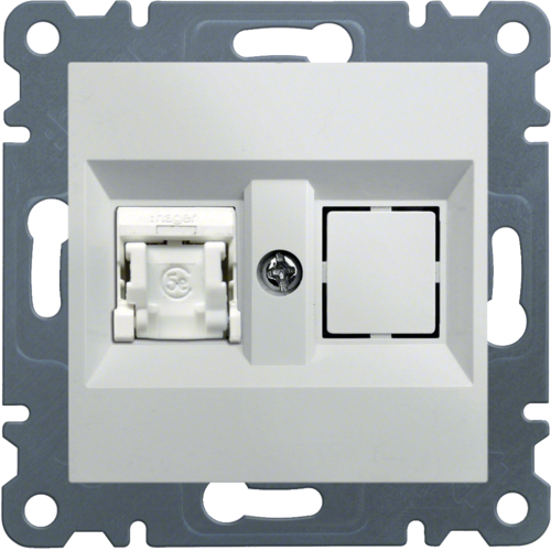 GNIAZDO KOMPUTEROWE POJEDYNCZE RJ45 KAT. 5E FTP BIAŁY LUMINA - WL2130 - HAGER
