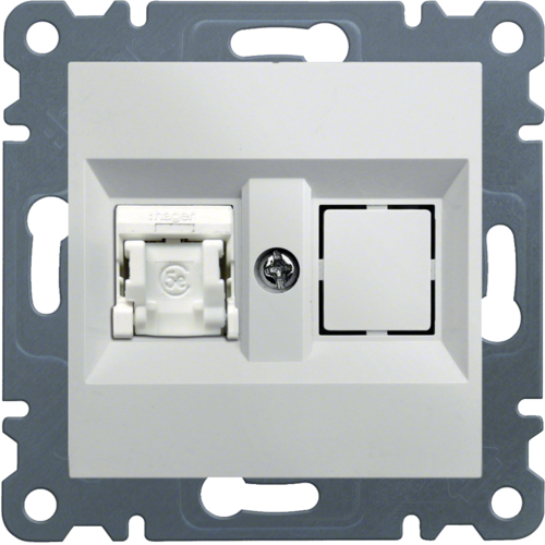 GNIAZDO 1XRJ45 KAT.6 UTP BIAŁY LUMINA 2 - WL2150 - HAGER