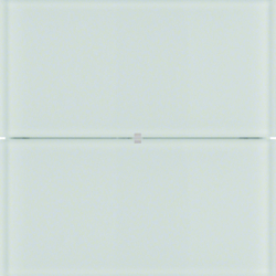 PRZYCISK PODWÓJNY STANDARD SZKŁO BIAŁE B.IQ  - 75162090 - HAGER