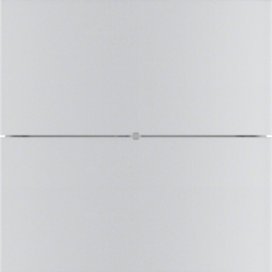 PRZYCISK PODWÓJNY STANDARD ALUMINIUM B.IQ  - 75162094 - HAGER