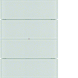 PRZYCISK POCZWÓRNY STANDARD SZKŁO BIAŁE B.IQ  - 75164090 - HAGER