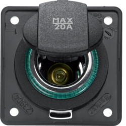 GNIAZDO ZASILAJĄCE 24V SAMOCHODOWE ANTRACYT MAT MECHANIZM INTEGRO  - 945702505 - HAGER